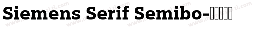 Siemens Serif Semibo字体转换